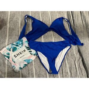 Shein Bathing Suit‎ Womens 3xl Blue